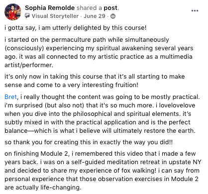 PermaResilience course feedback